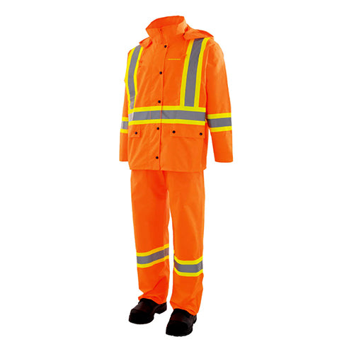 3 Piece Hi Vis Rain Suit