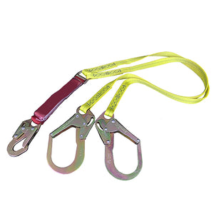 6 FT twin external energy absorber lanyard