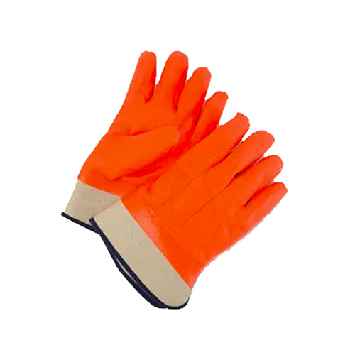 Foam-insulated orange PVC Gloves