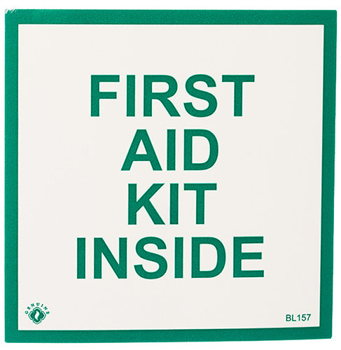 First Aid Inside Sticker