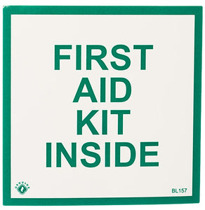 First Aid Inside Sticker