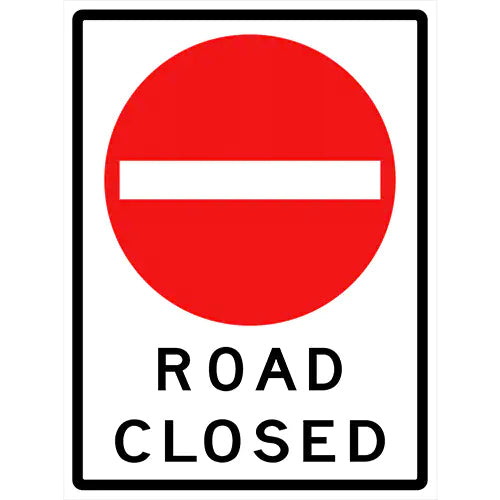 Closure Rode Sign Yield or Road Closed Roll Up Sign with Stand – Trillium Industrial Safety