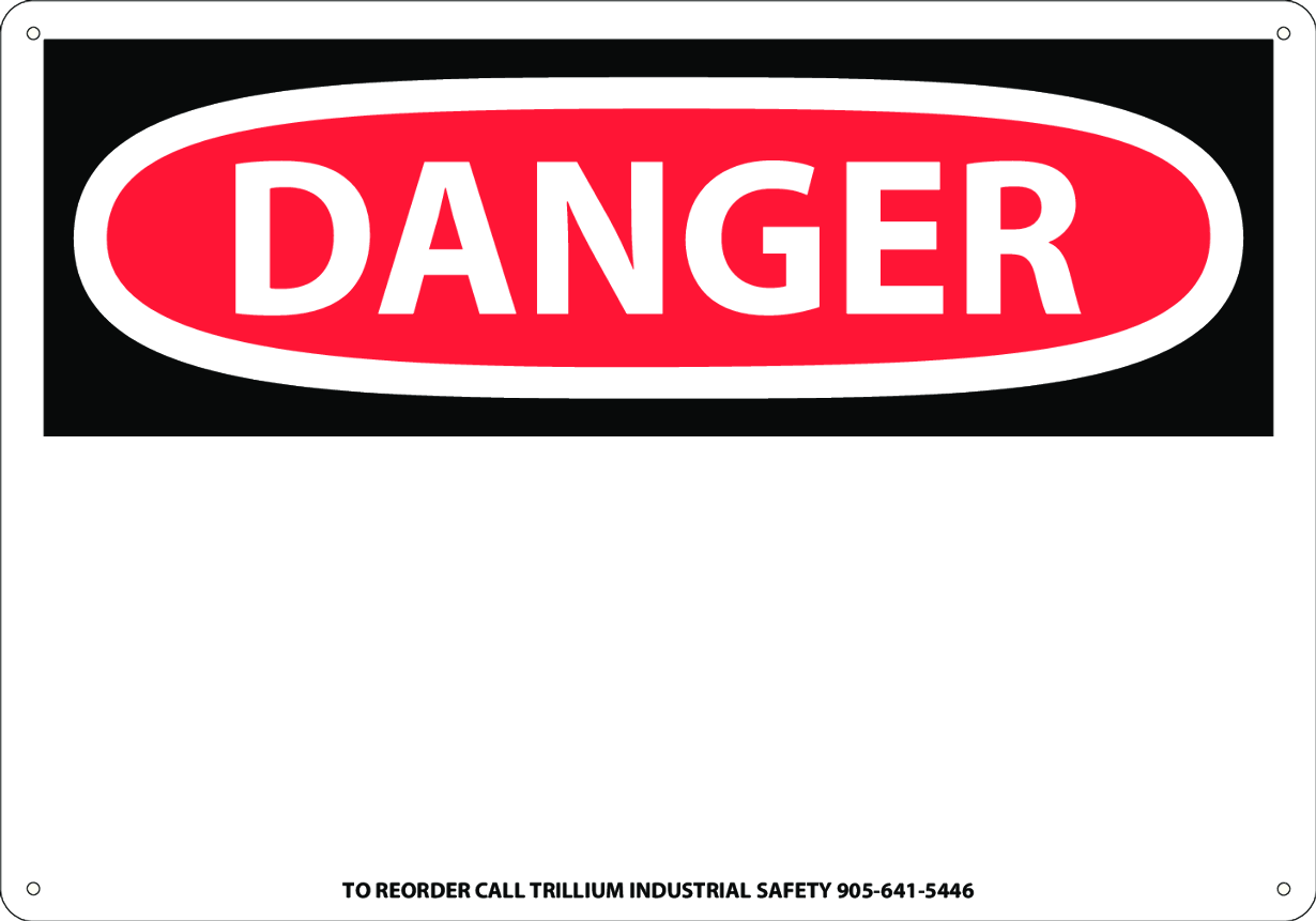 Signage placard - Danger