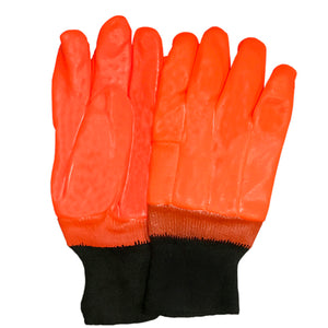 Hi-Viz Orange Insulated PVC with Knit Wrist