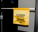 "Closed for Cleaning" sign