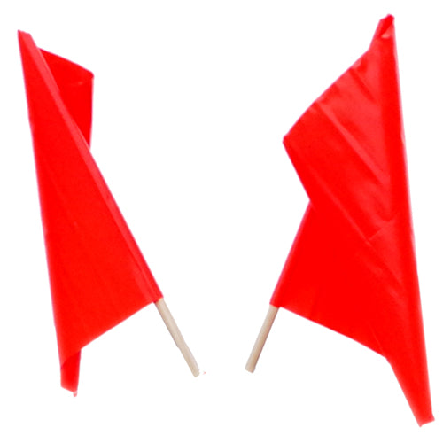 Traffic flag with 2 ft. dowel