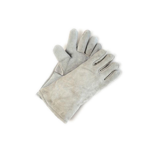 Economy grey split leather welder's gloves